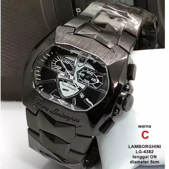 JAM TANGAN PRIA LAMBORGHINI Black White