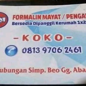 JASA SUNTIK FORMALIN PENGAWET MAYAT