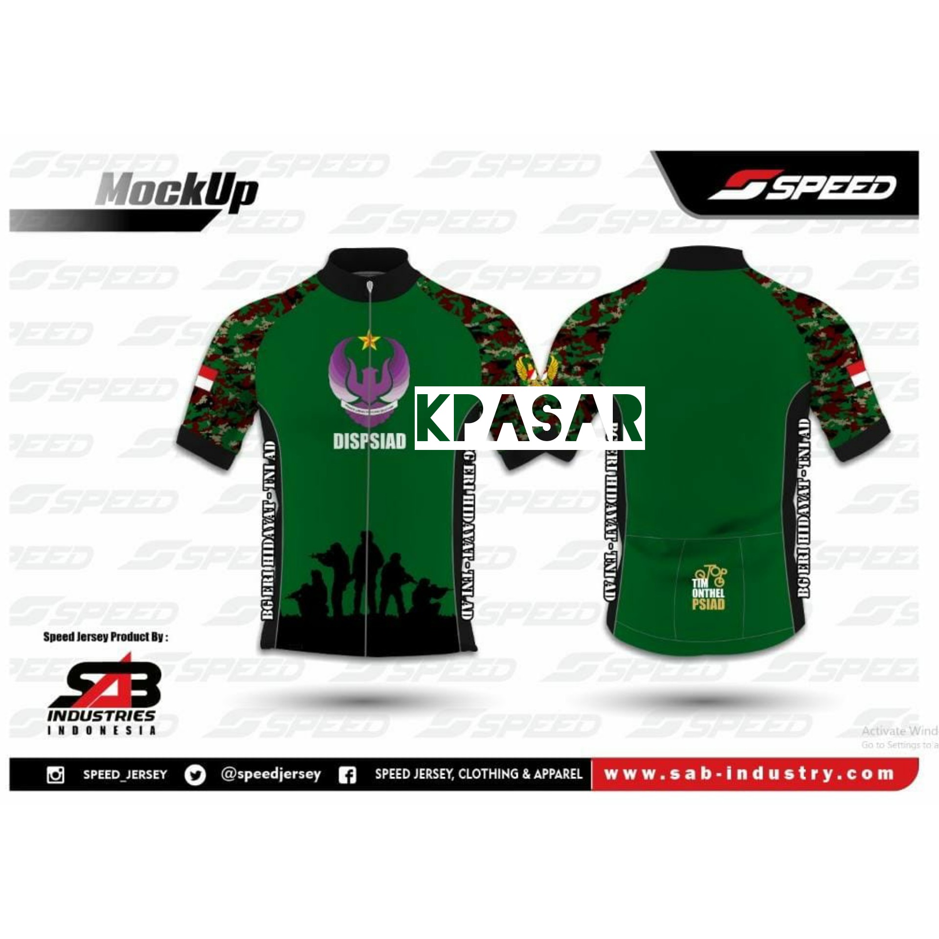 JERSEY SEPEDA ROADBIKE ARMY