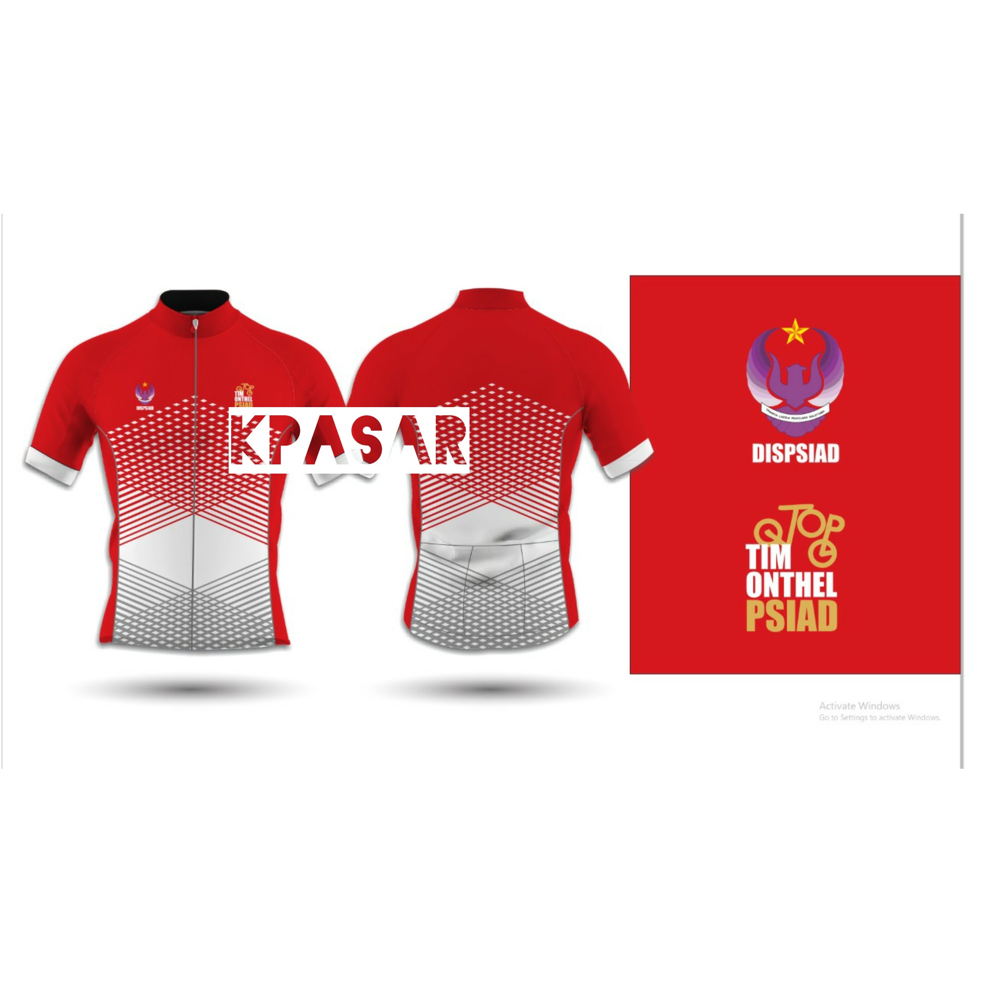 JERSEY SEPEDA ROADBIKE EDISI MERAH PUTIH