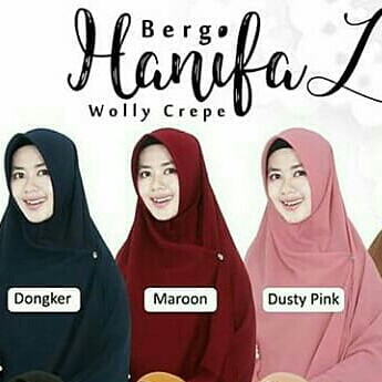 JILBAB SEMI INSTANT UK L MERK HANIFA PER UNIT 2