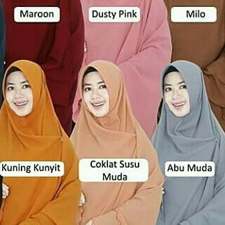 JILBAB SEMI INSTANT UK L MERK HANIFA PER UNIT 3