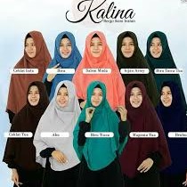 JILBAB SEMI INSTANT MERK KALINA LIST PER UNIT 2