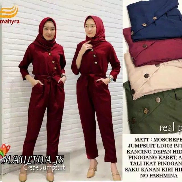 JOVANKA MAULIDA SQUILBY JUMPSUIT MOSCREPE PREMIUM