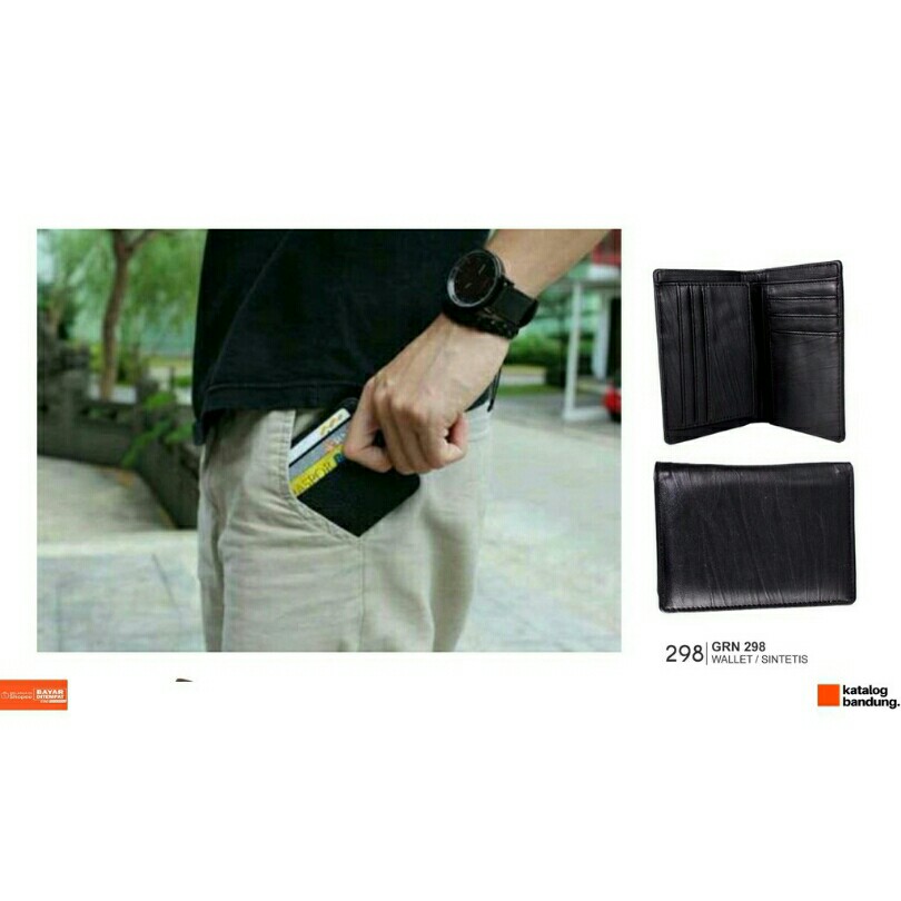 JUAL BARU ORIGINAL DOMPET LIPAT TRENDY MINI PRIA SINTETIS GR