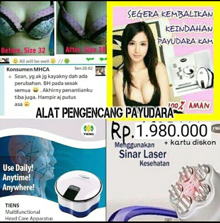 JUAL PENGENCANG PAYUDARA TIENS MHCA