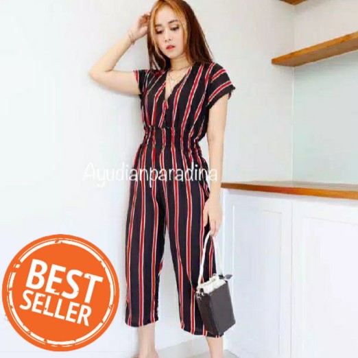 JUMPSUIT LARISA  JUMPSUIT SALUR  JUMPSUIT STRIPE  JUMPSUIT PANJANG