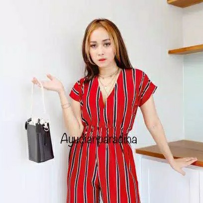 JUMPSUIT LARISA  JUMPSUIT SALUR  JUMPSUIT STRIPE  JUMPSUIT PANJANG 4