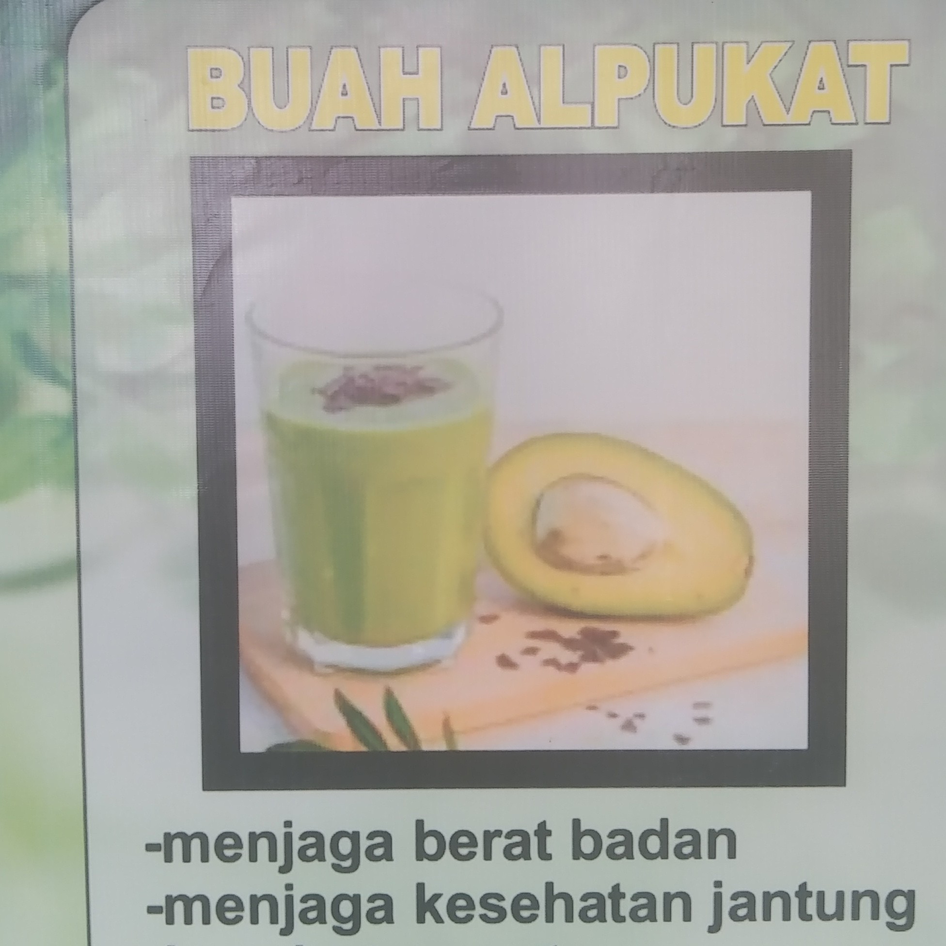 JUS BUAH ALPUKAT