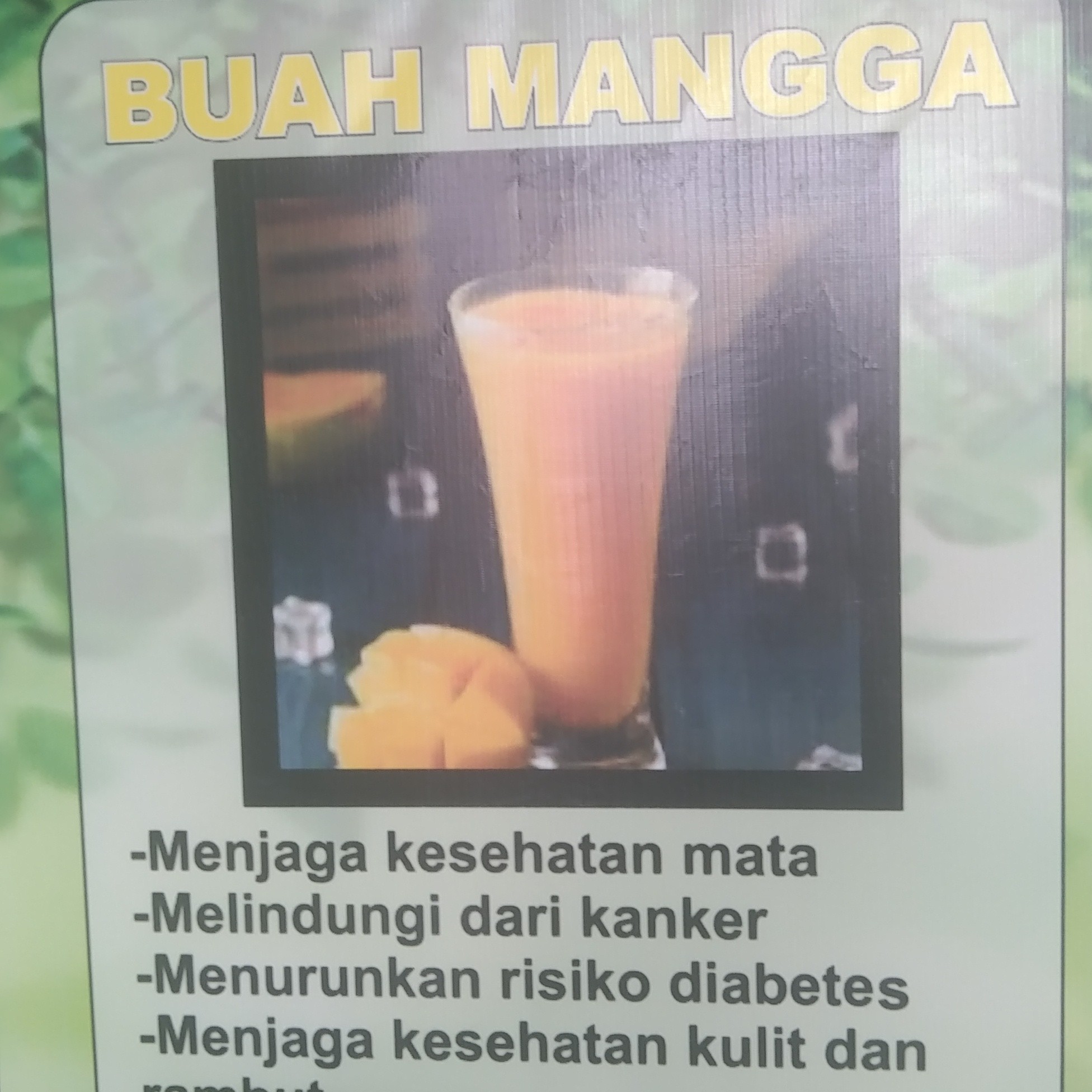 JUS BUAH MANGGA