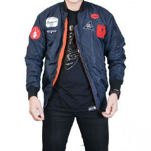 Jaket Bomber FP Bojiel Navy