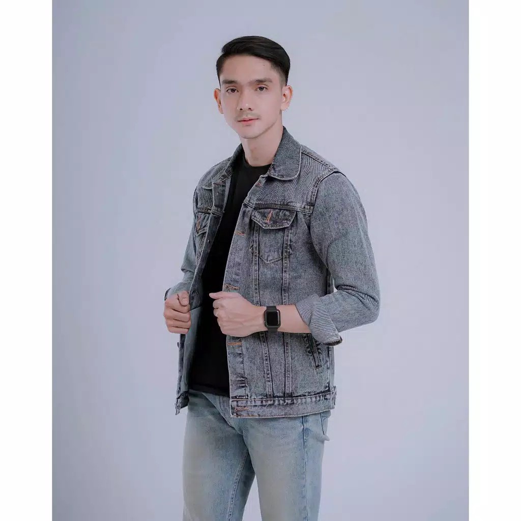 Jaket Jeans Sandwash The Bojel