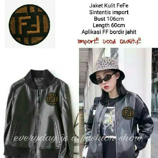 Jaket Kulit Fendi