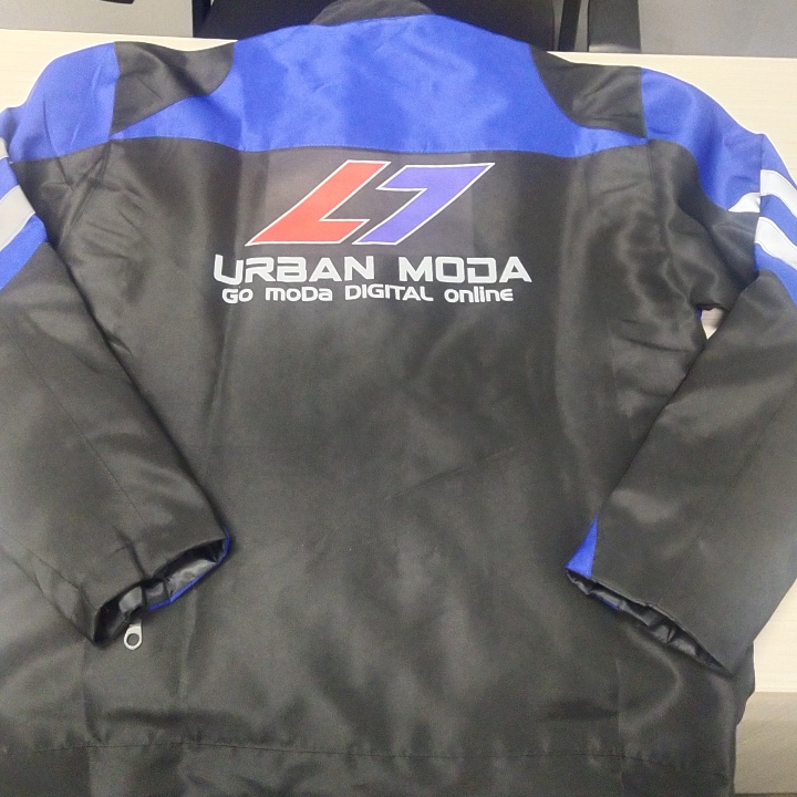 Jaket Motor Touring Kedap Angin Taslan Double Strip Waterproof