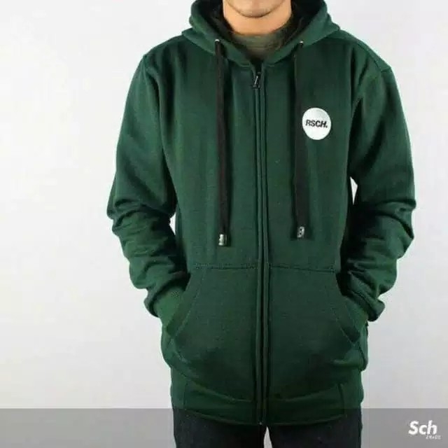 Jaket hodie cowo cewe rsch basic polos 