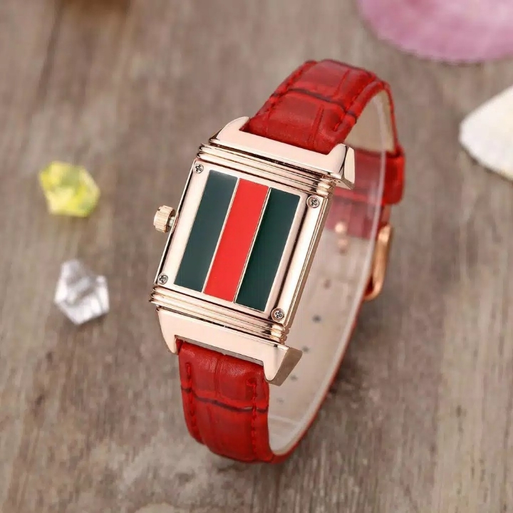 Jam Tangan Elegant GUCCI Bolak Balik - Putih 3