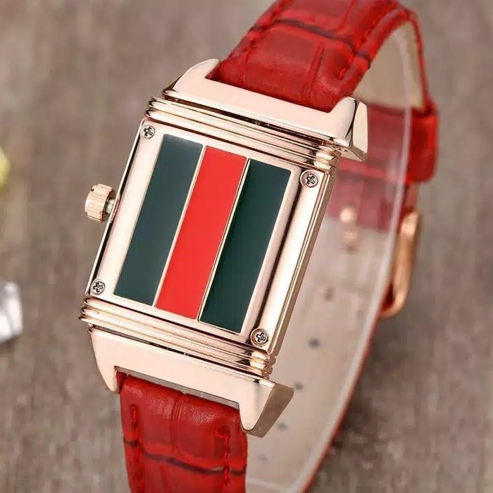 Jam Tangan Elegant Gucci Bolak Balik - HITAM 3