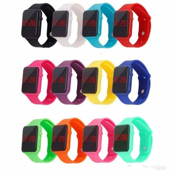 Jam Tangan Led Strap Rubber