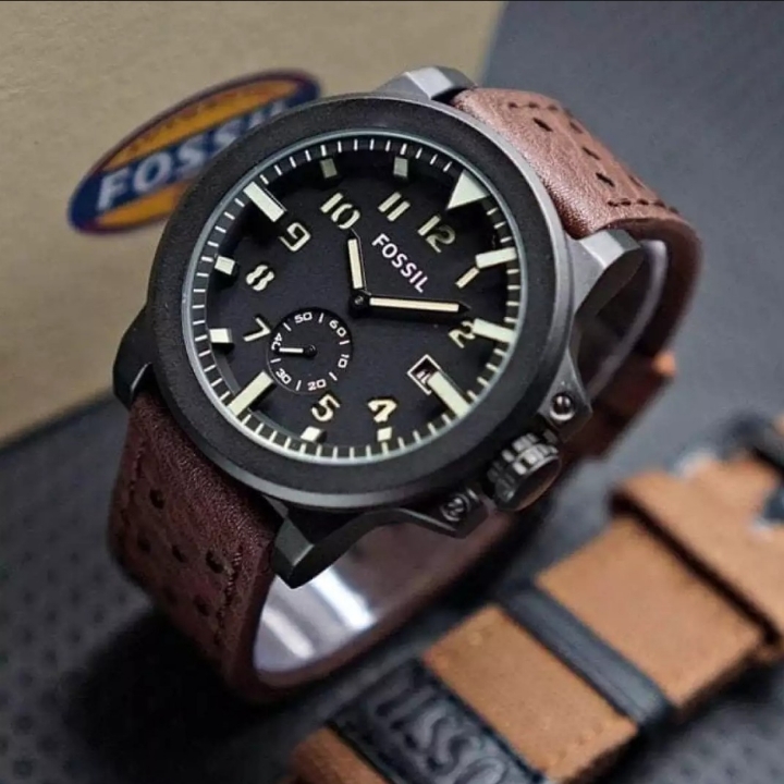 Jam Tangan Pria  Leather Multi Warna 