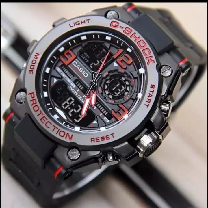 Jam Tangan Pria G-shock Multi Red Black