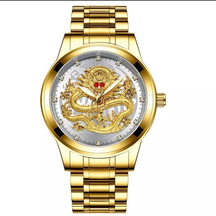 Jam Tangan Pria Gold White 