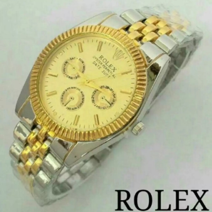 Jam Tangan Pria Rolex Silver Glod