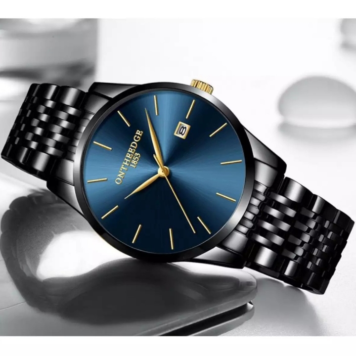 Jam Tangan Pria Trendi Baja Korea Phinom Black Blue