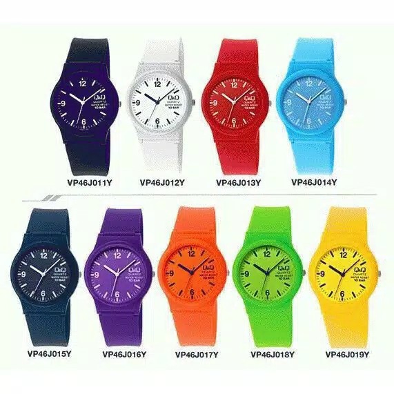 Jam tangan QQ tali rubber candy