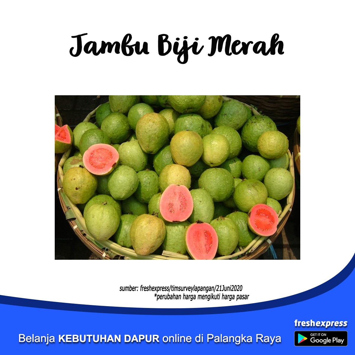 Jambu Biji Merah 500 Gram