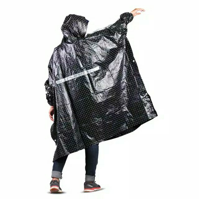 Jas Hujan Poncho Plevia Polkadot 3