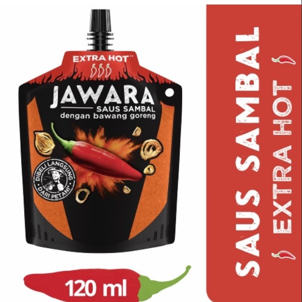 Jawara Saus Sambal Extra Hot Kemasan Pouch