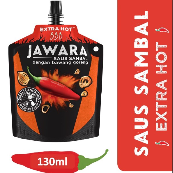 Jawara Saus Sambal Extra Hot Kemasan Pouch