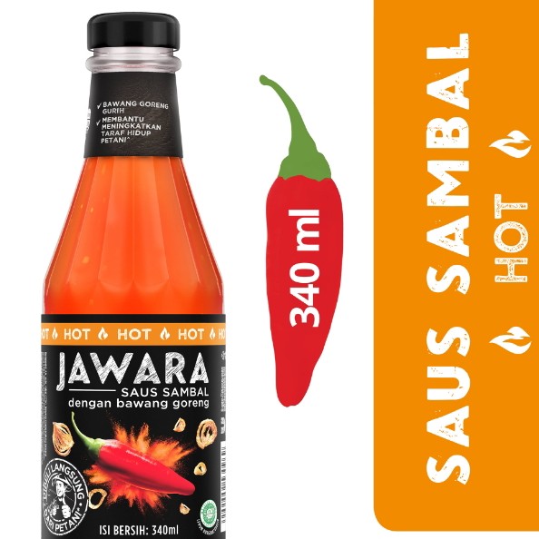 Jawara Saus Sambal Hot Kemasan Botol