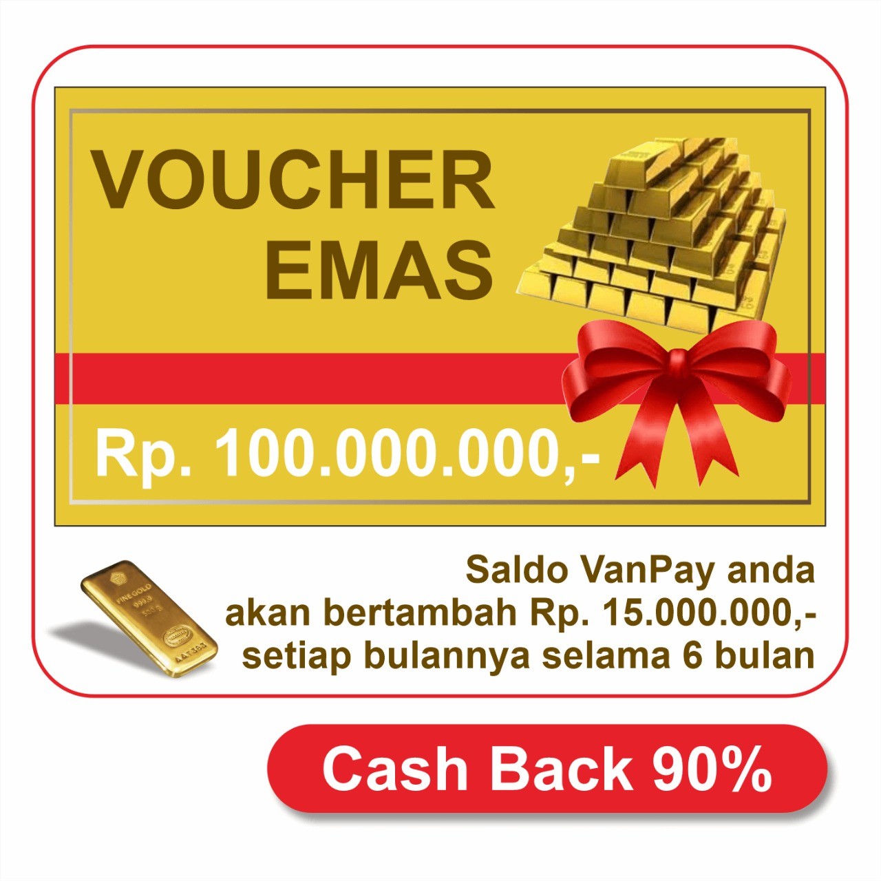 Voucher Emas 100gram