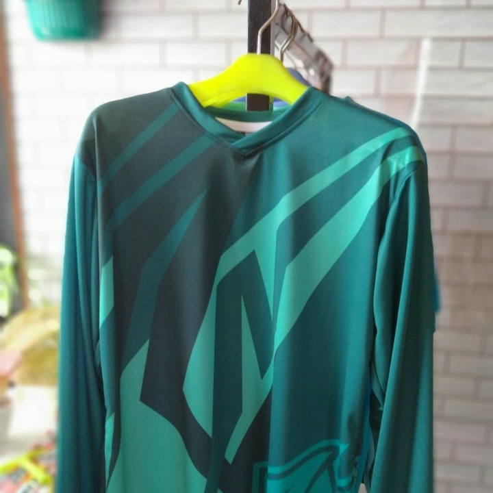 Jersey Hijau Motif