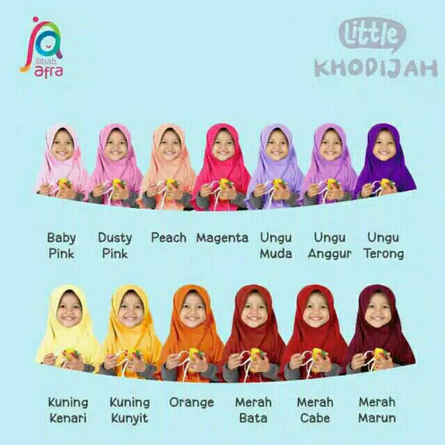 Jilbab Anak Instan Afra Model Renda Kaos Adem Little Khadijah Size 4 4