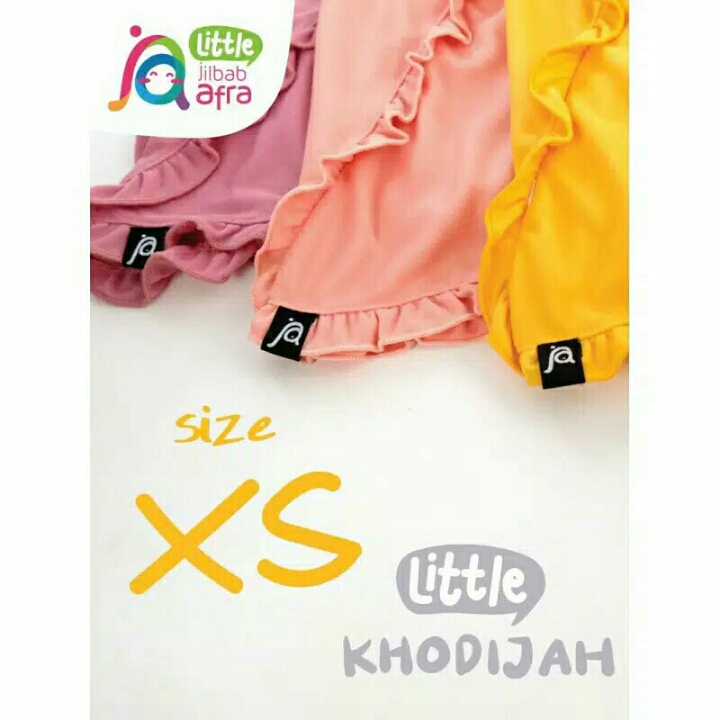 Jilbab Anak SD Kecil Afra Instan Model Renda Bahan Kaos Adem