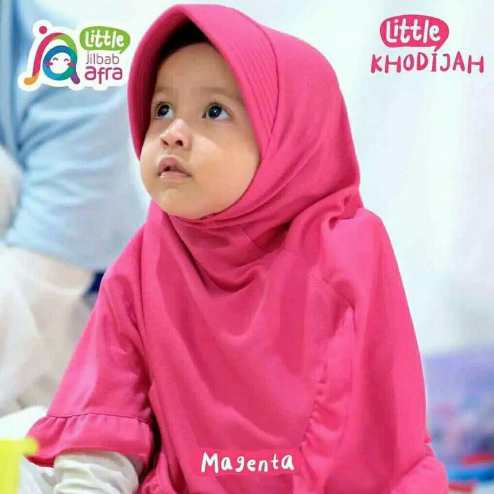 Jilbab Anak SD Kecil Afra Instan Model Renda Bahan Kaos Adem 2