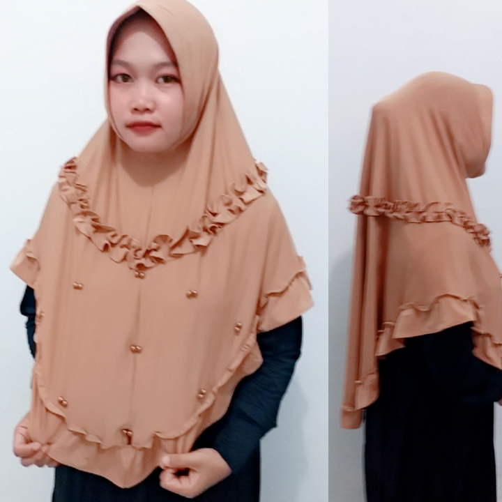 Jilbab Khimar Instan Semi Jumbo