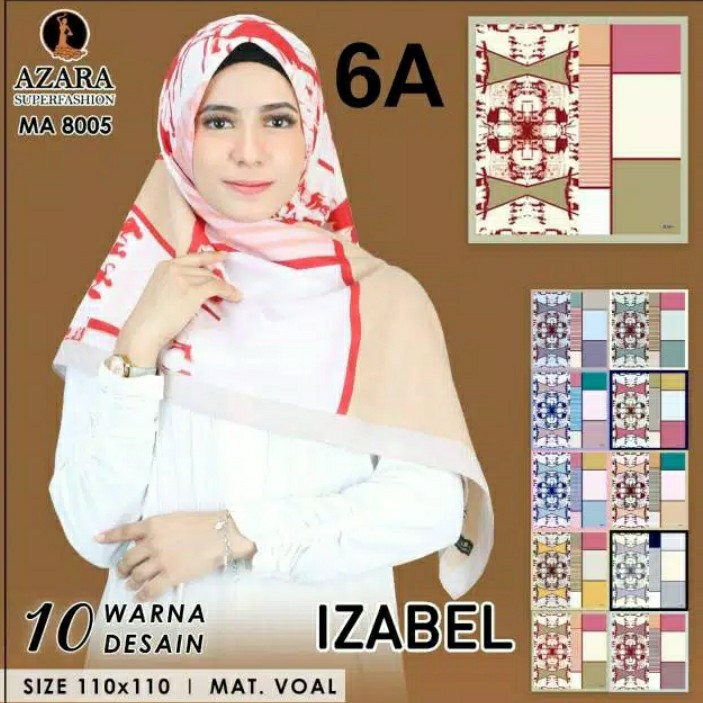 Jilbab Segiempat Motif Azara Termurah Harga Grosir  Hijab Segiempat 3