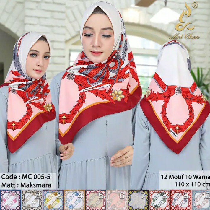 Jilbab hijab segiempat Hijab Segi Empat Polycottonbela kerudungBell 2