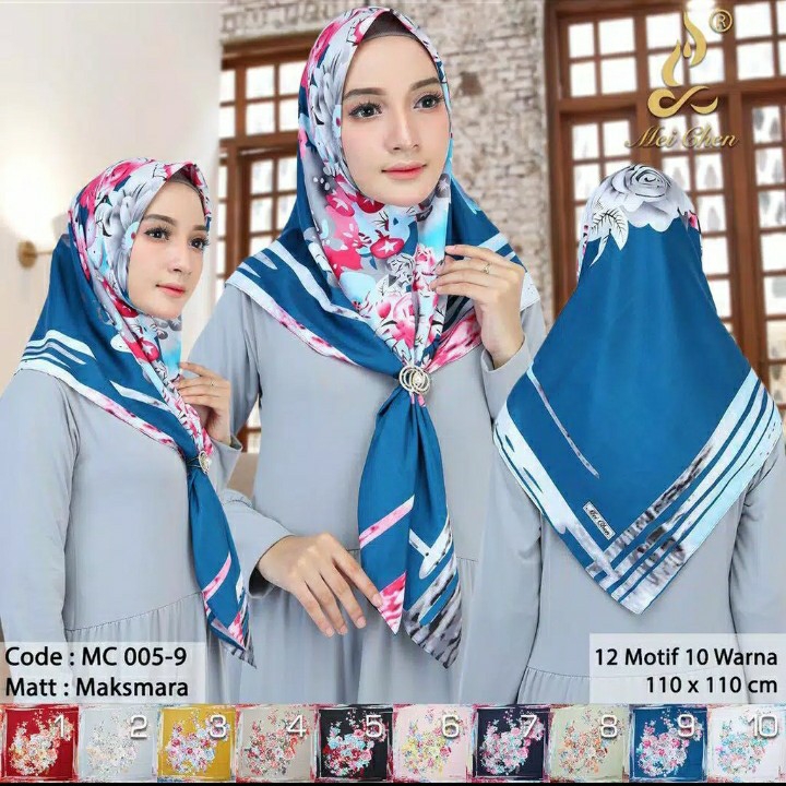 Jilbab hijab segiempat Hijab Segi Empat Polycottonbela kerudungBell 3