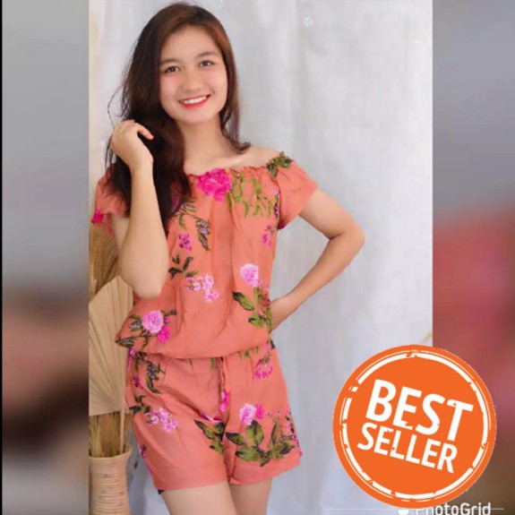 Jumpsuit pendek bali sabrina