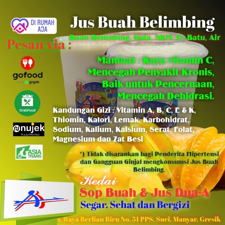 Jus Buah Belimbing