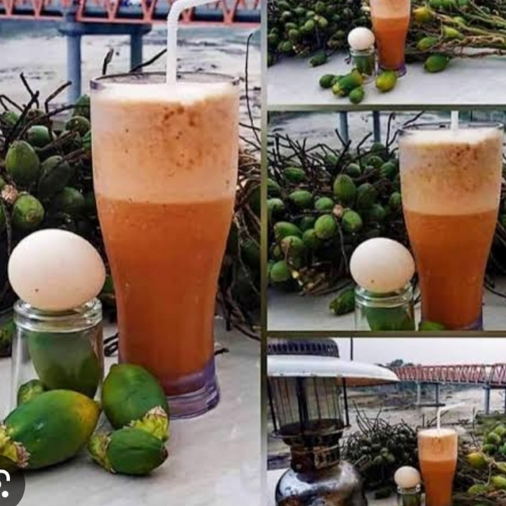 Jus Pinang Muda Telur 