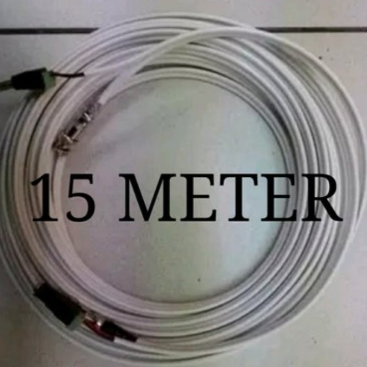 KABEL JADI 15 METER COAXIAL RG 59 PLUS POWER LENGKAP SAMA KONEKTOR