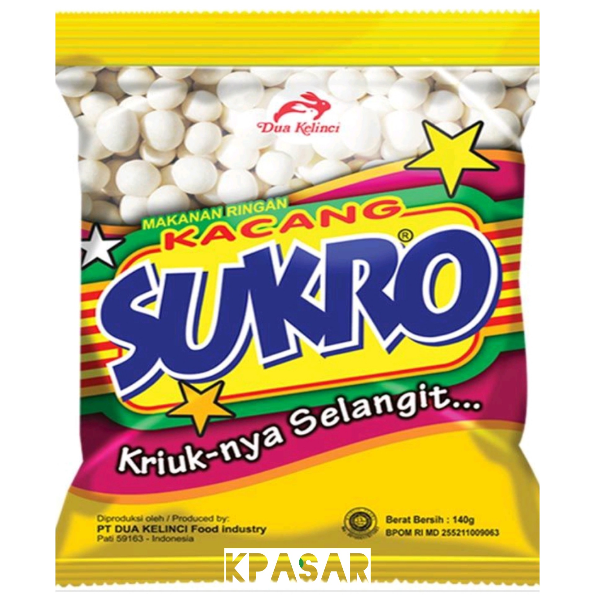 KACANG DUA KELINCI SUKRO 140 GRAM