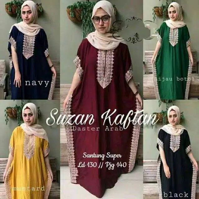 KAFTAN SUZAN RENDA KAFTAN DRESS WOLFIS PREMIUM