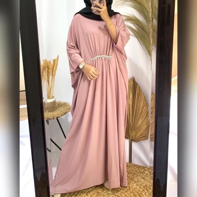 KAFTAN SYAHADA MUTIARA DRESS MOSCREPE PREMIUM 3