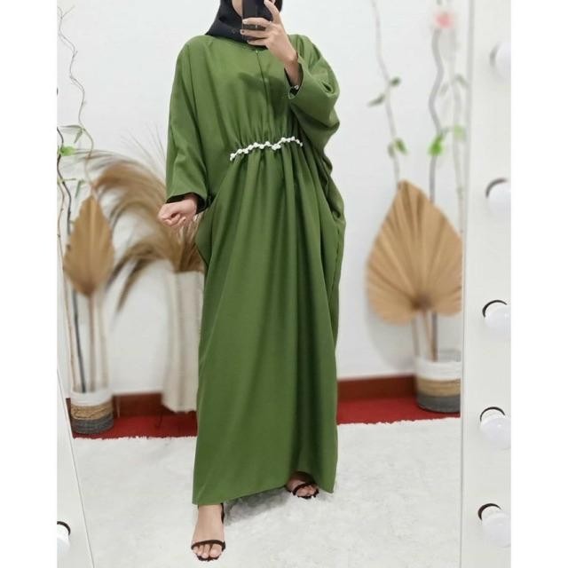 KAFTAN SYAHADA MUTIARA DRESS MOSCREPE PREMIUM 4